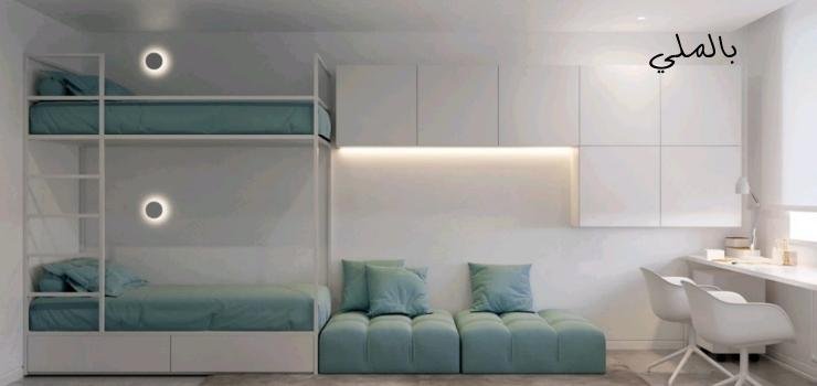 اجمل غرف نوم اطفال 2023 21 غرفة نوم للأطفال مدمجة مع أكثر من سريرين