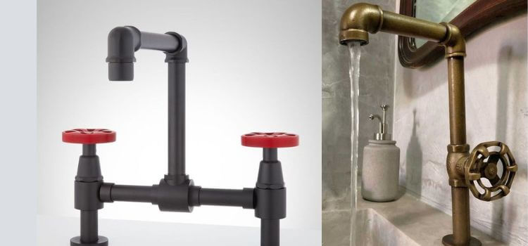 حنفية التصميم الصناعي (Industrial-Style Faucet)